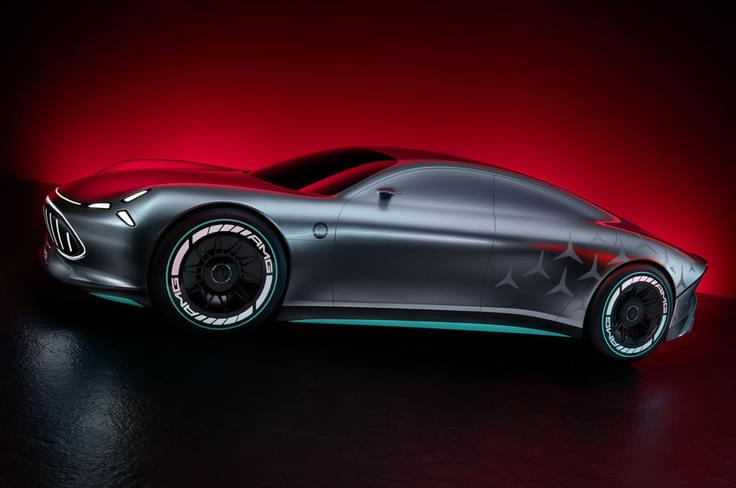 Mercedes-Benz Vision AMG concept side view Mercedes-Benz Vision AMG concept side view